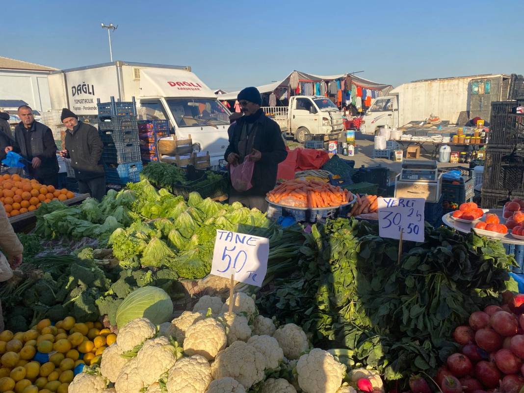 Konya’daki semt pazarlarında fiyatlar değişti 7